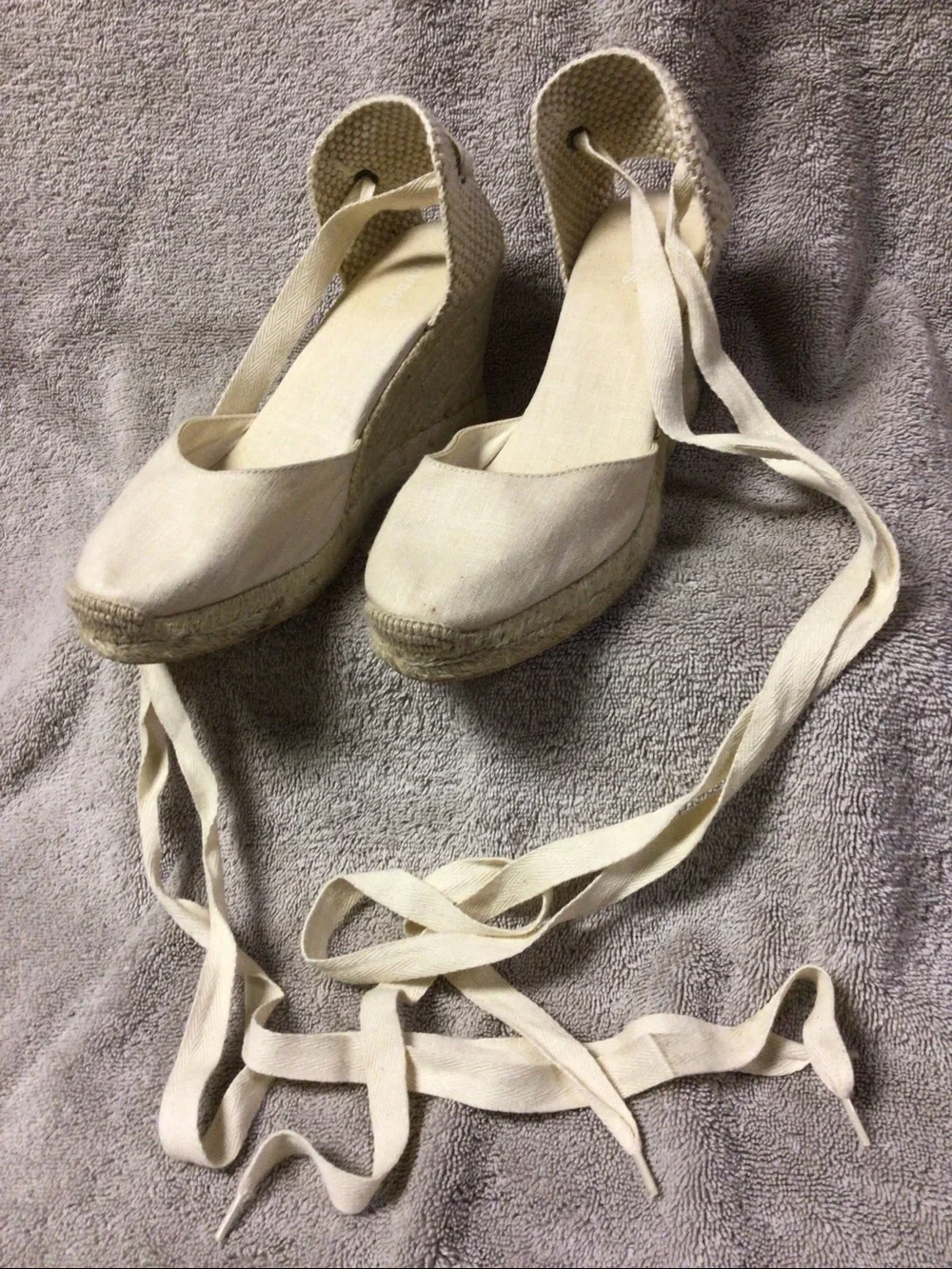 Marseille Wedge Espadrille sandal, size 7.5,